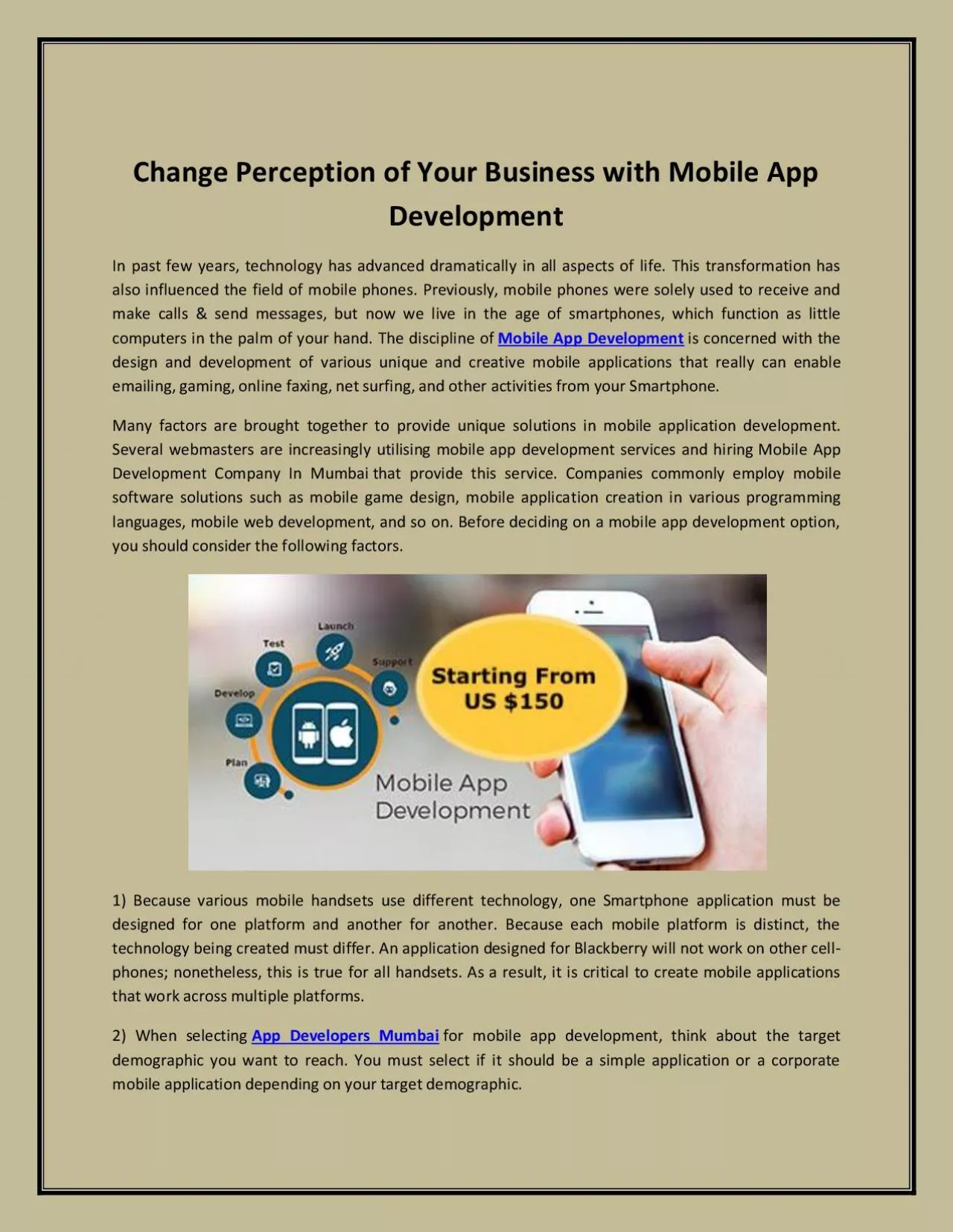 PDF-Change Perception of Your Business with Mobile App Development