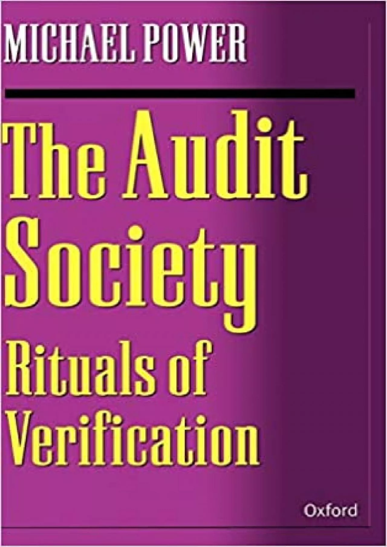 PDF-The Audit Society: Rituals of Verification