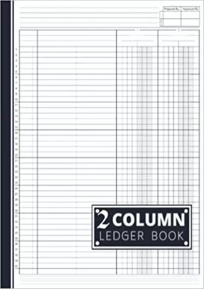 2 Column Ledger Book: Accounting Ledger Book / Income and Expense Log Book For Small Business
