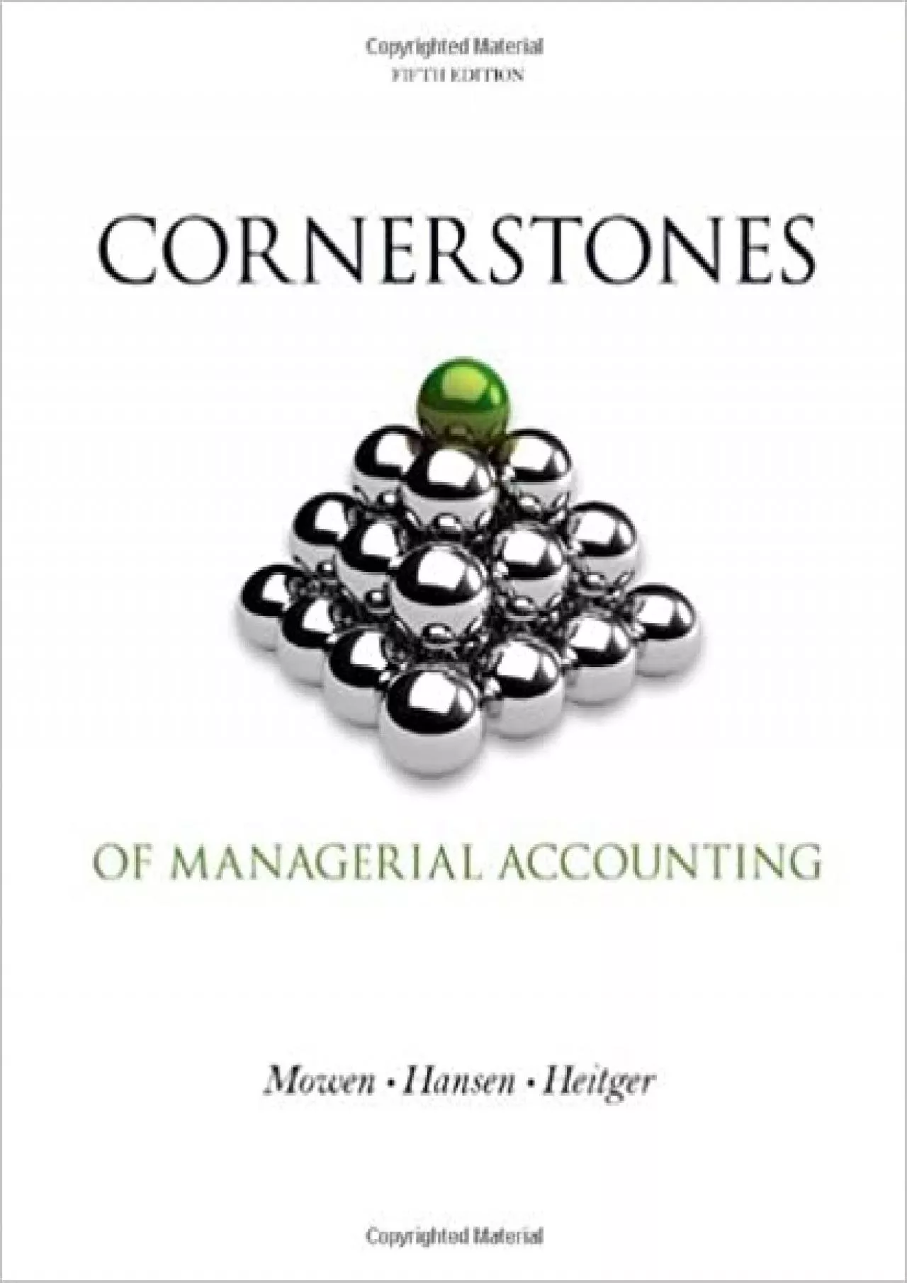 PDF-Cornerstones of Managerial Accounting (Cornerstones Series)