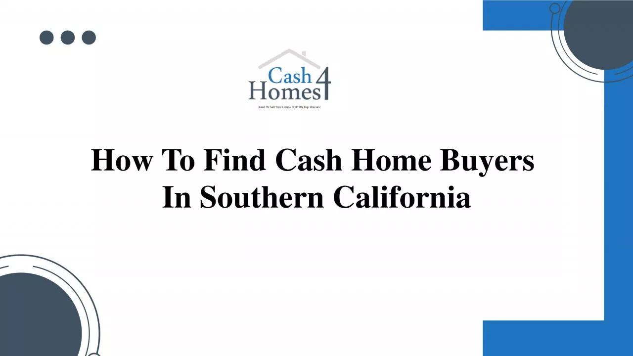 PDF-Tips To Find Cash Buyers In Southern California