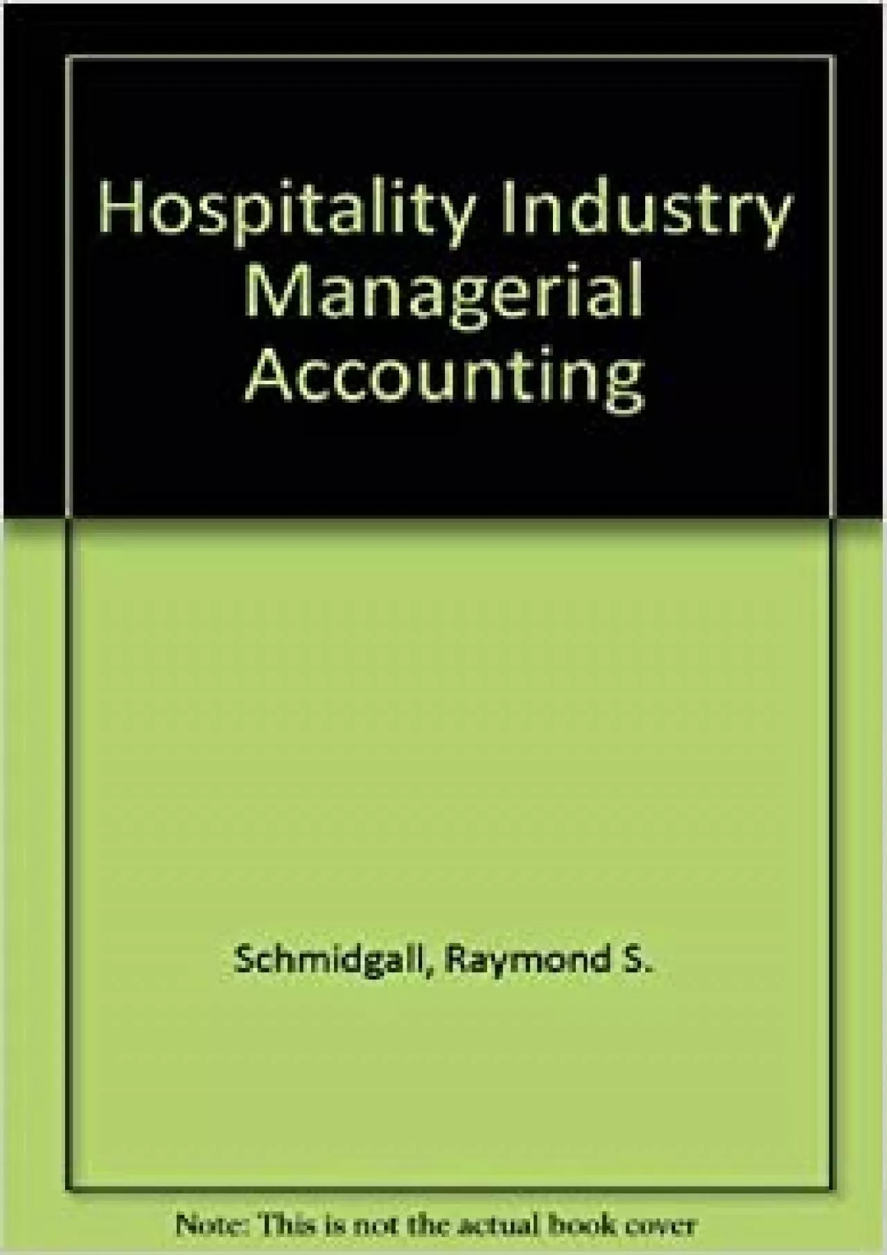 PDF-Hospitality Industry Managerial Accounting