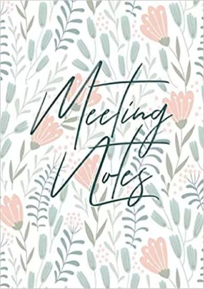 Meeting Notes for Women: Meeting Notebook with Action Items