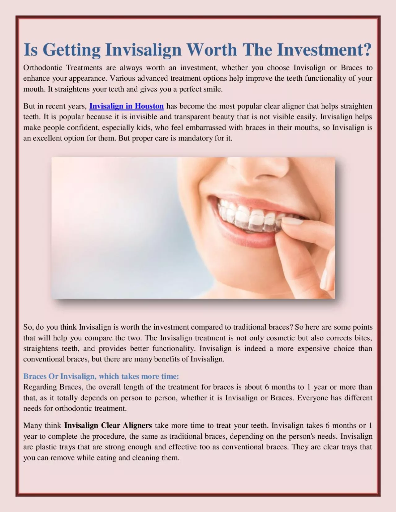 PDF-Is Getting Invisalign Worth The Investment?