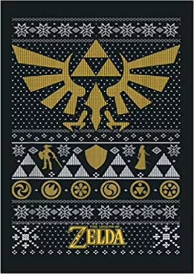 Legend Of Zelda Triforce Ugly Christmas Graphic: Notebook Planner -6x9 inch Daily Planner Journal To Do List Notebook Daily Organizer 114 Pages