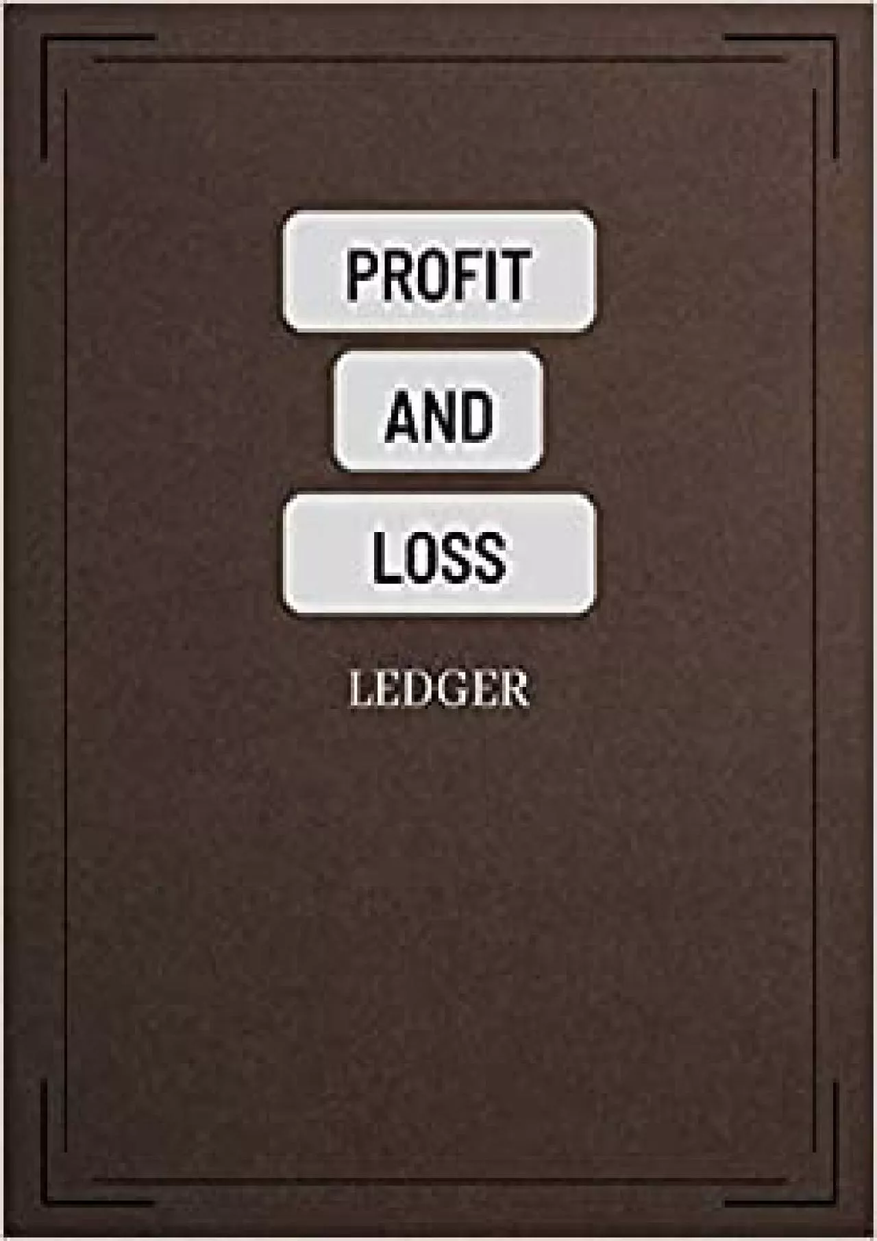Profit and Loss Ledger: Simple Log Book for Bookkeeping Small Business or household finance