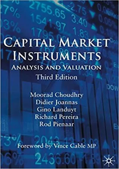 Capital Market Instruments: Analysis and Valuation: 2010