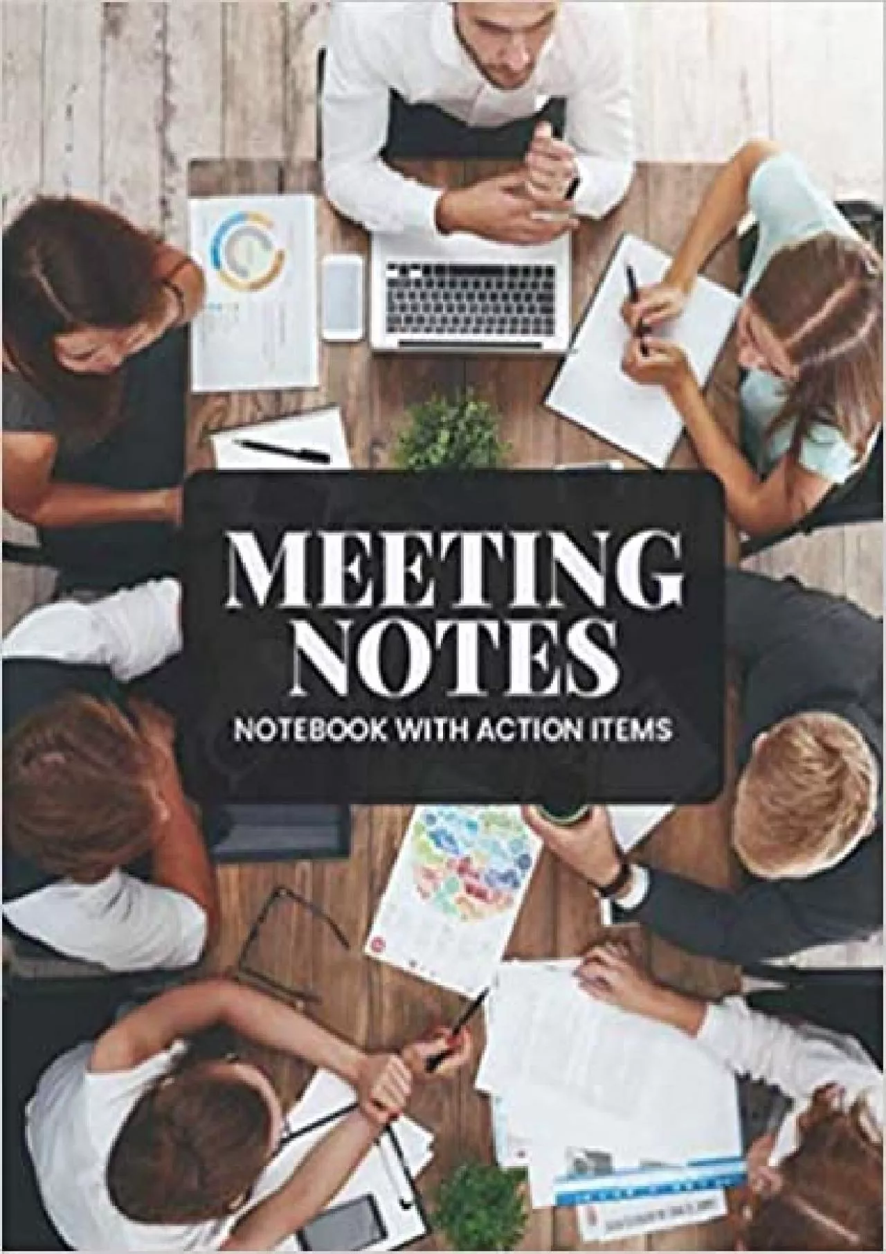 PDF-Meeting Notes Notebook with Action Items: Meeting Notes Organizer