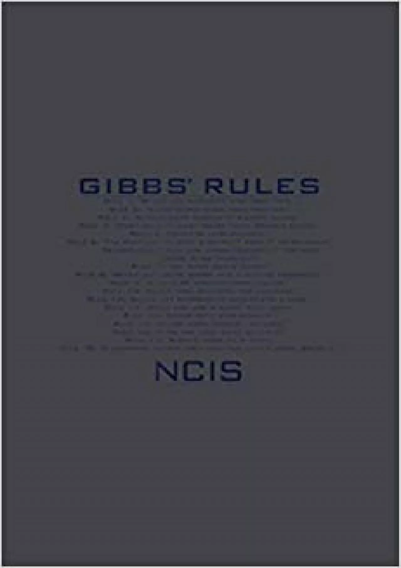 NCIS Gibbs Rules: Notebook Planner -6x9 inch Daily Planner Journal To Do List Notebook