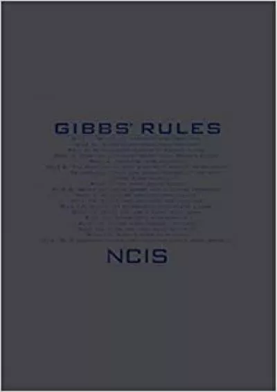 NCIS Gibbs Rules: Notebook Planner -6x9 inch Daily Planner Journal To Do List Notebook Daily Organizer 114 Pages