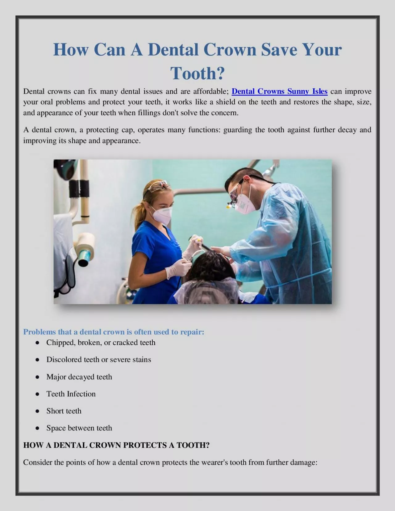 How Can A Dental Crown Save Your Tooth?