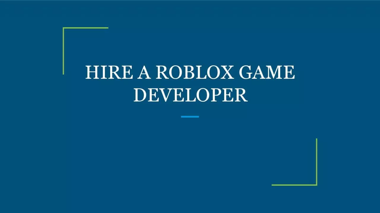 PDF-HIRE A ROBLOX GAME DEVELOPER