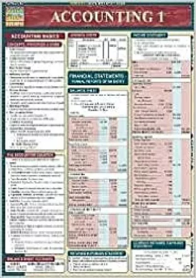 Accounting 1 Publisher: Barcharts Inc Chrt edition