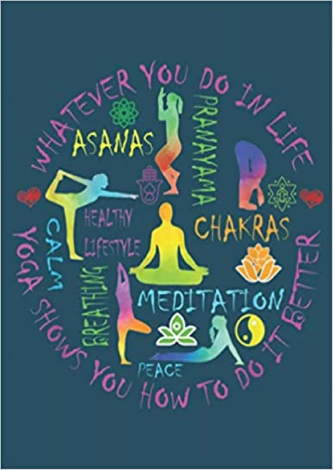 Yoga Meditation Trainer Chakra Asanas Yogi: To-do list notebook Lined Notebook Size 8.5