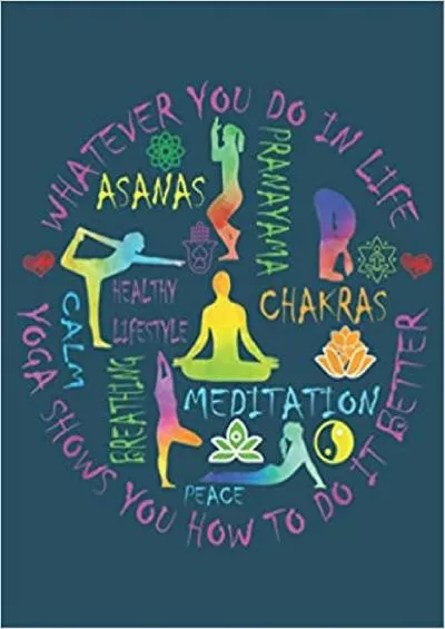 Yoga Meditation Trainer Chakra Asanas Yogi: To-do list notebook Lined Notebook Size 8.5