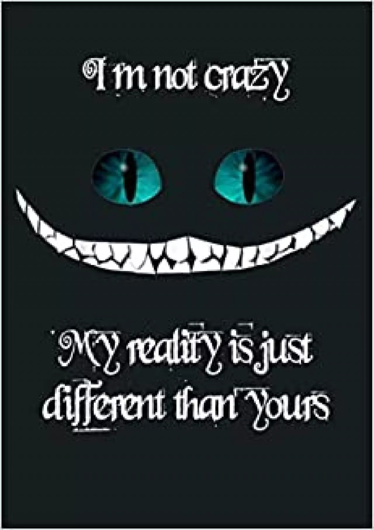 I M Not Crazy My Reality Is Just Different Than Yours: Notebook Planner - 6x9 inch Daily