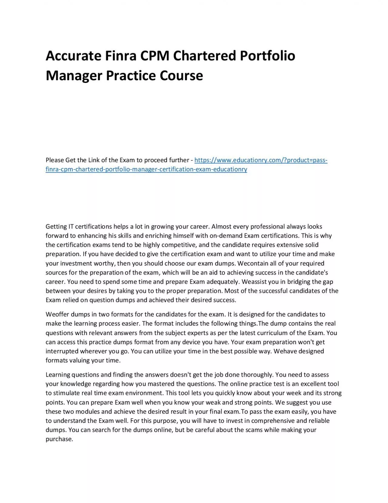 PDF-Finra CPM Chartered Portfolio Manager