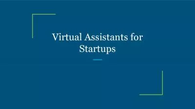 Virtual Assistants for Startups