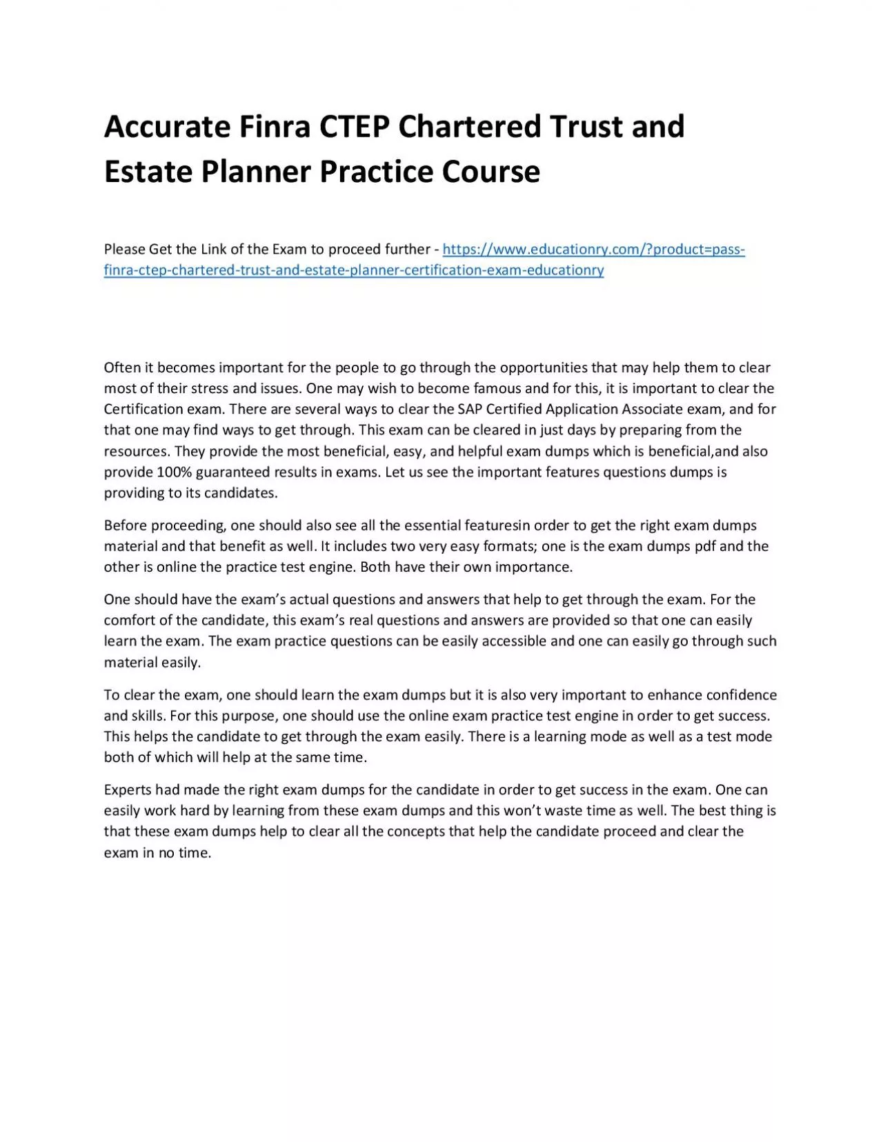 PDF-Finra CTEP Chartered Trust and Estate Planner