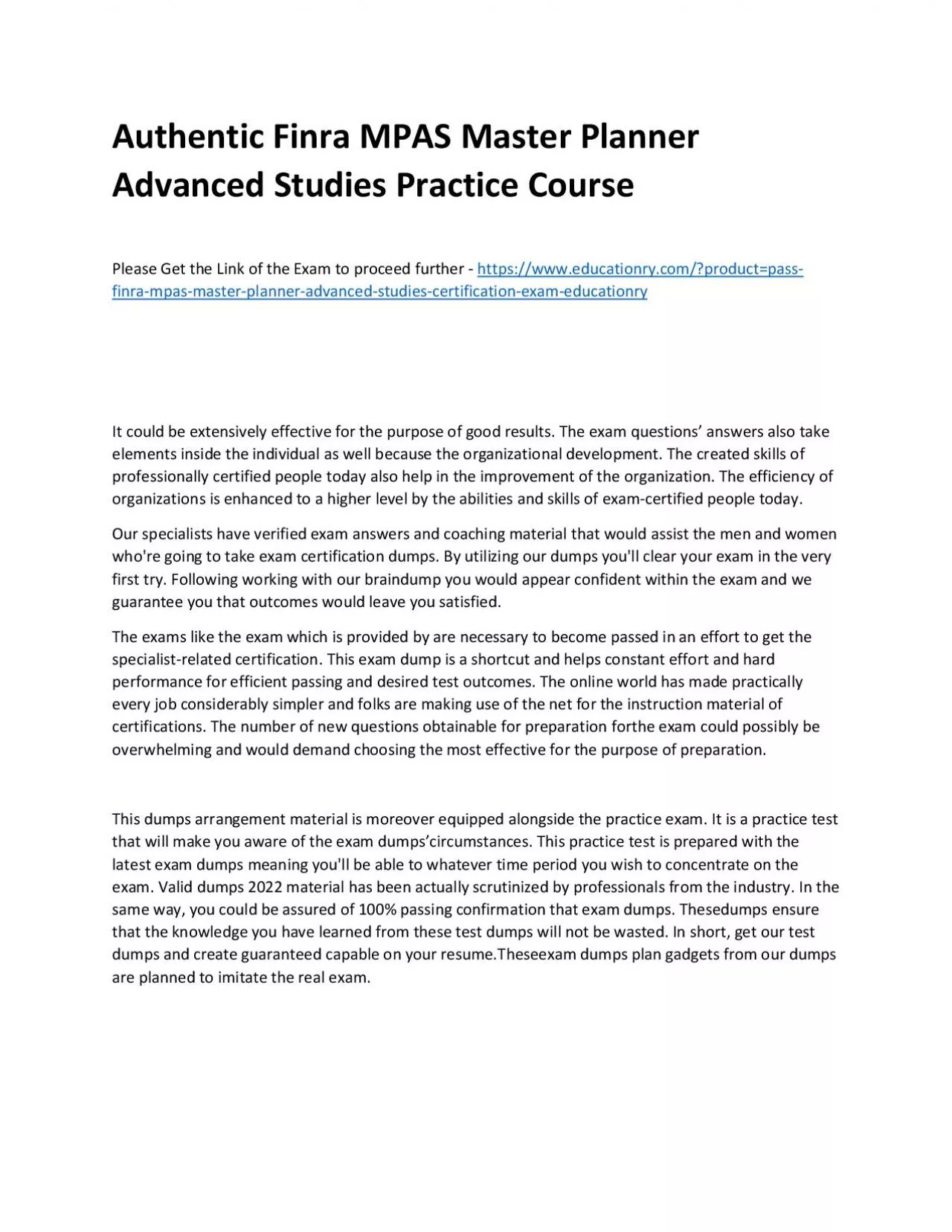 PDF-Finra MPAS Master Planner Advanced Studies