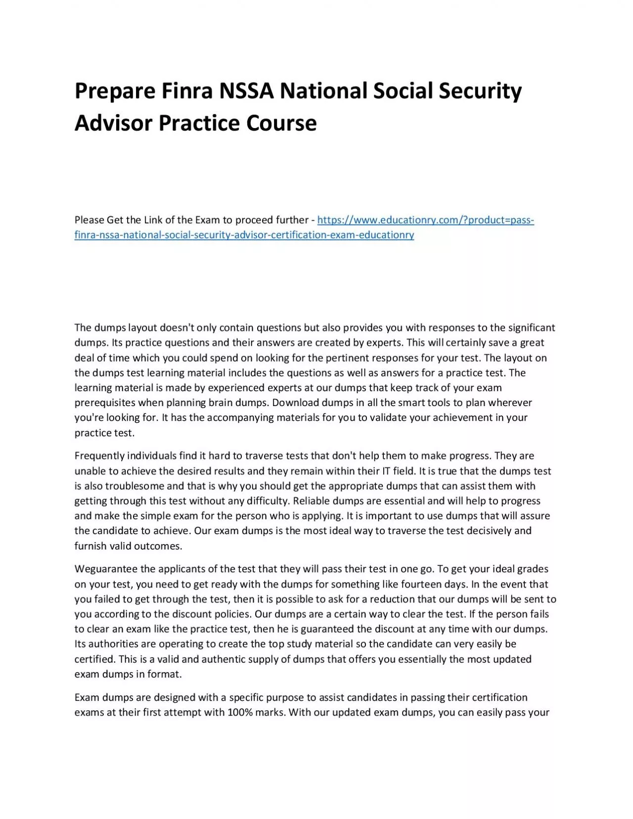 PDF-Finra NSSA National Social Security Advisor