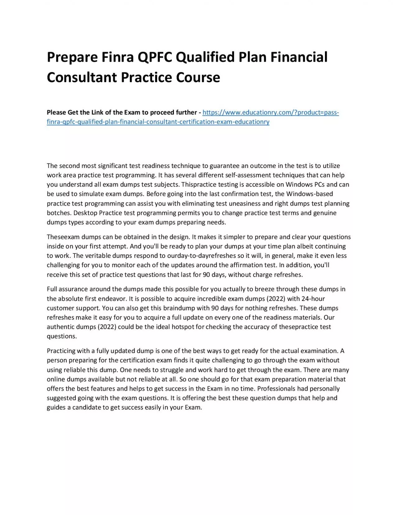 PDF-Finra QPFC Qualified Plan Financial Consultant