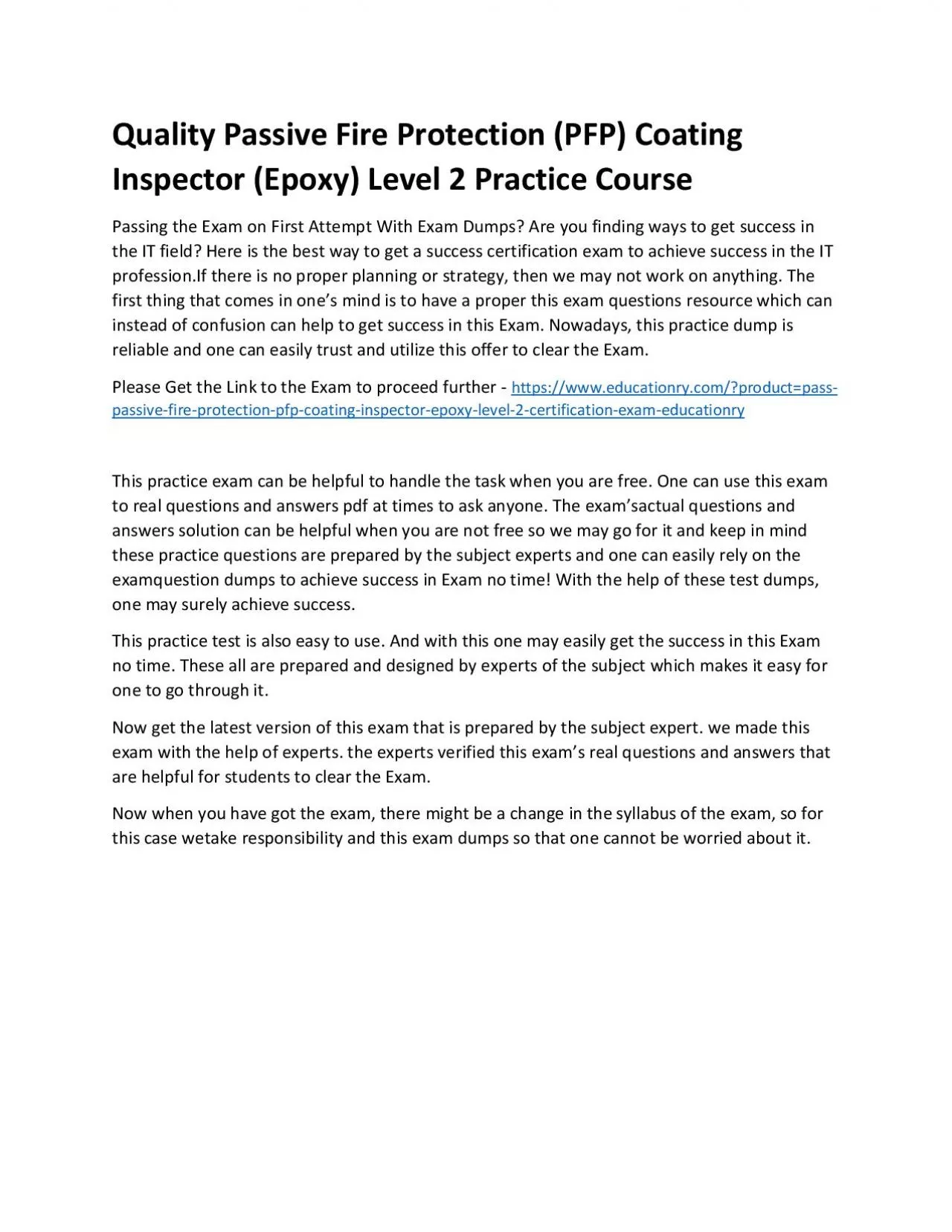 PDF-Passive Fire Protection (PFP) Coating Inspector (Epoxy) Level 2