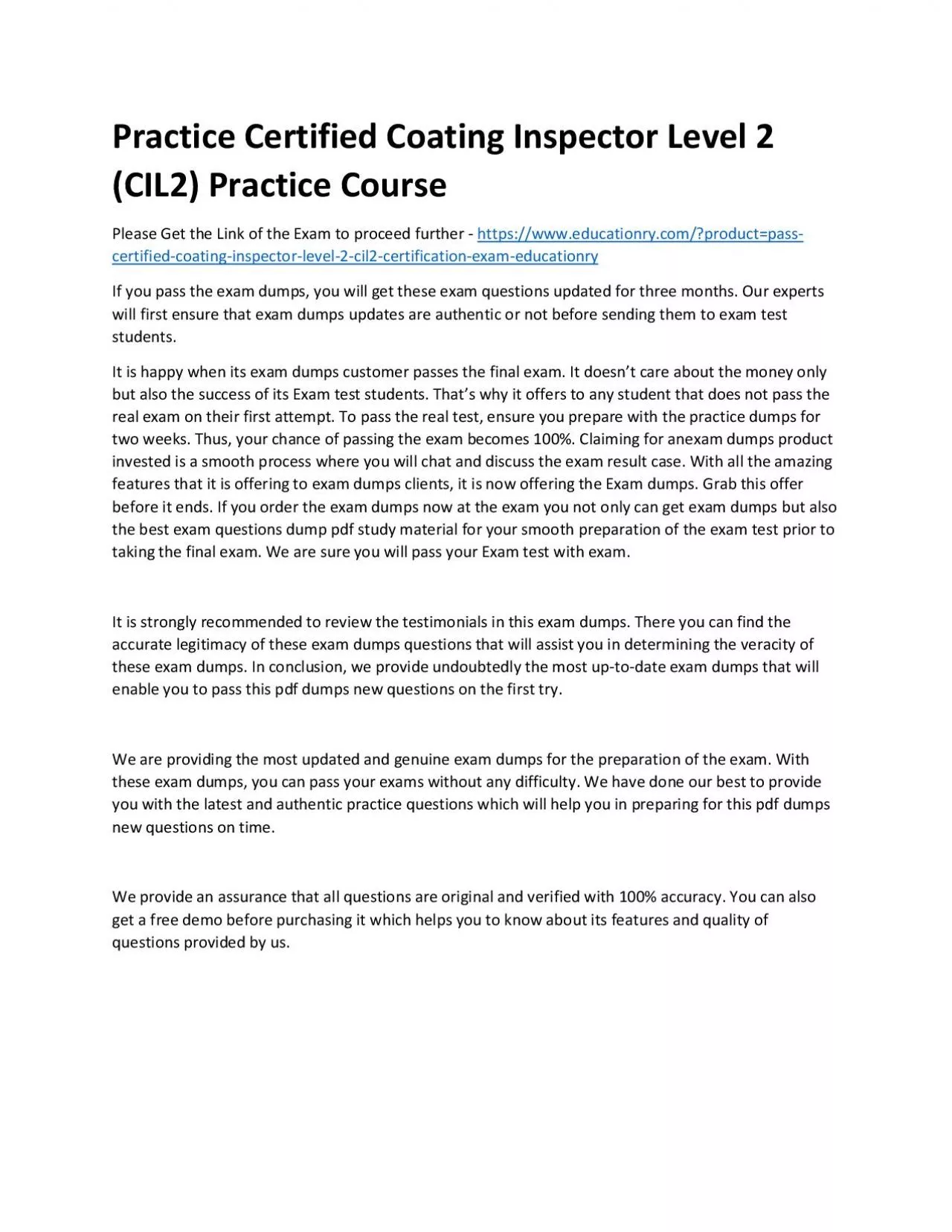 PDF-Certified Coating Inspector Level 2 (CIL2)