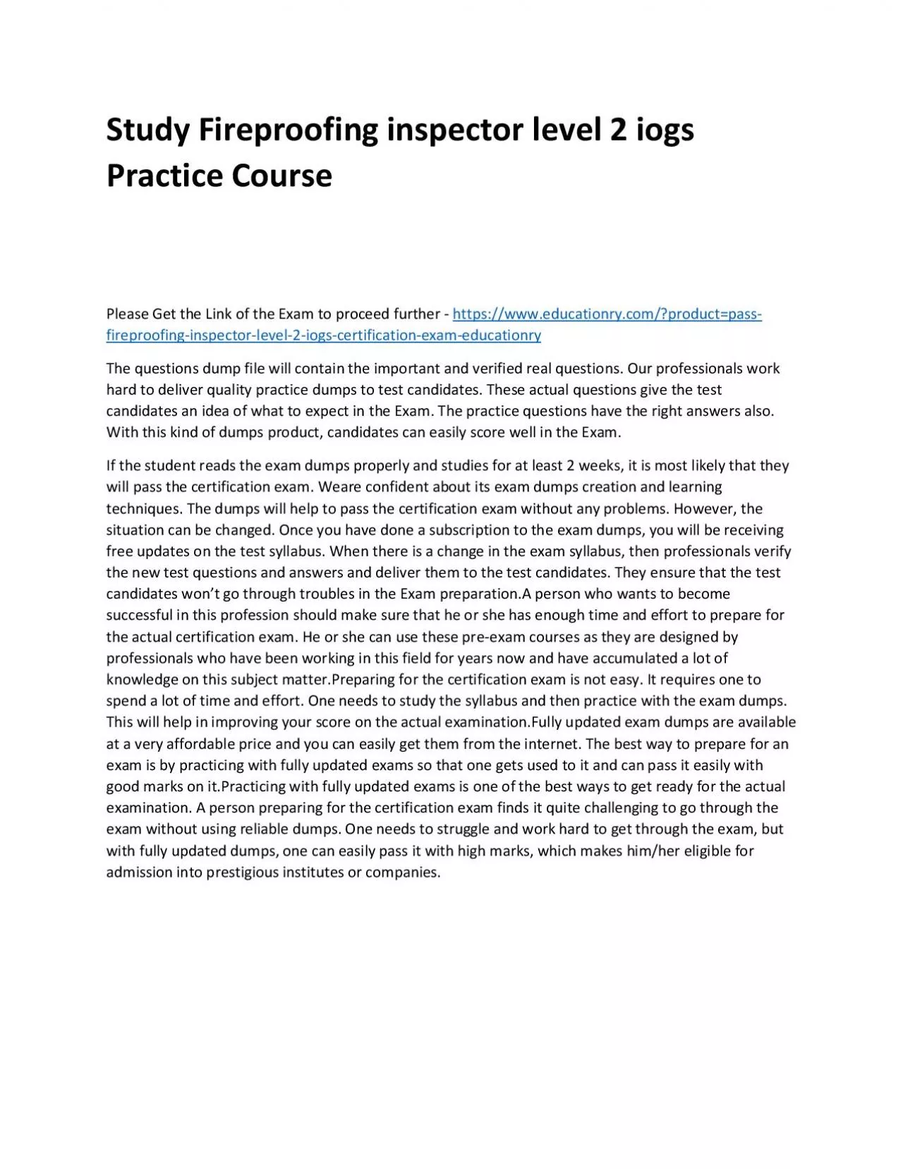 PDF-Fireproofing inspector level 2 iogs