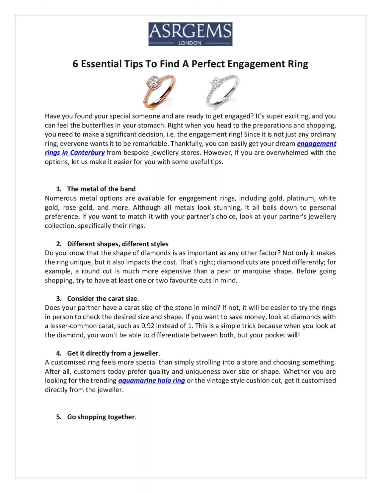 PDF-6 Essential Tips To Find A Perfect Engagement Ring