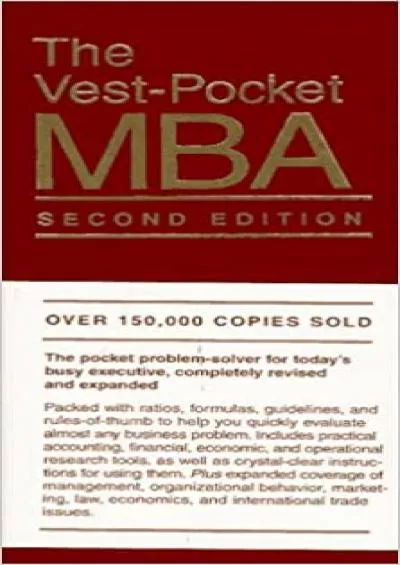 The Vest-Pocket MBA