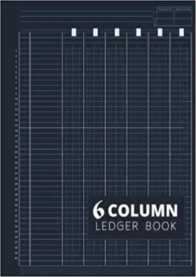 6 Column Ledger Book: Accounting Ledger Book / Income and Expense Log Book For Small Business and Personal Finance / Columnar Pad: 6 Column Analysis ... For Small Business / High Quality Black Cover