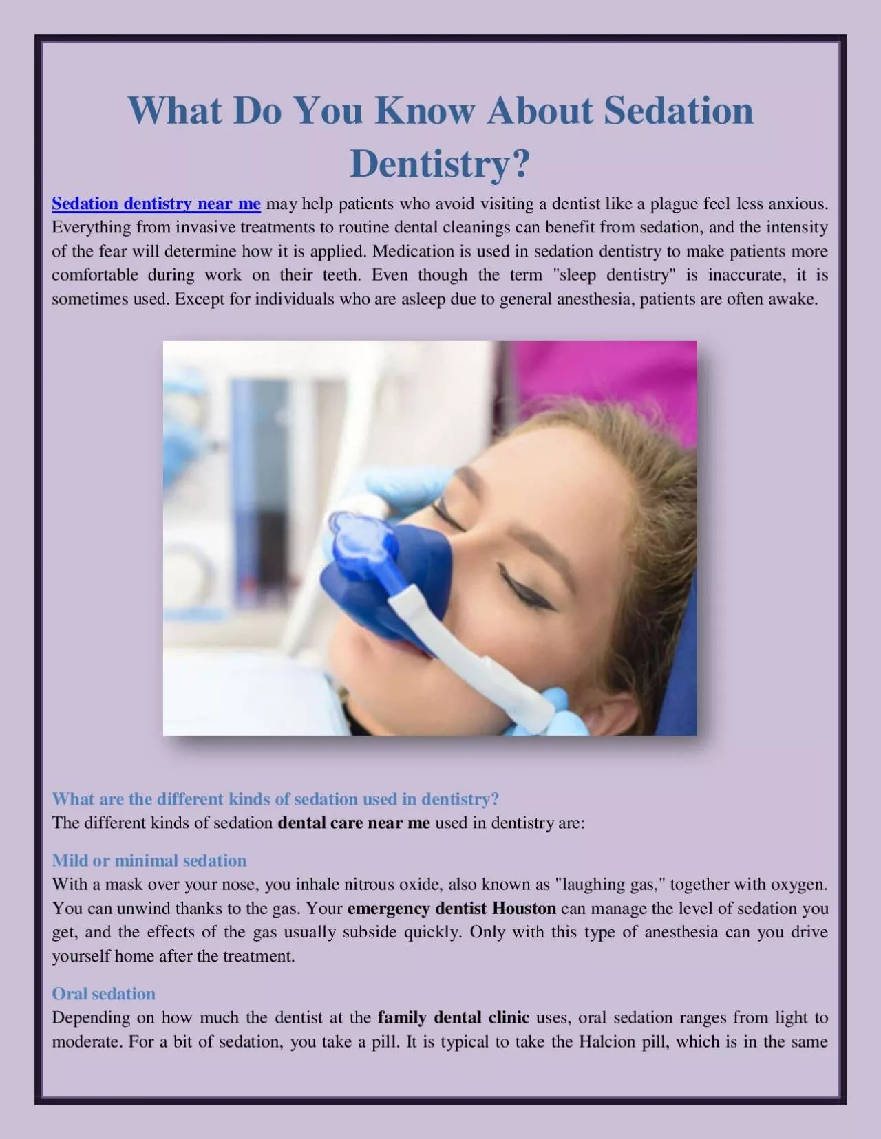 PDF-What Do You Know About Sedation Dentistry?