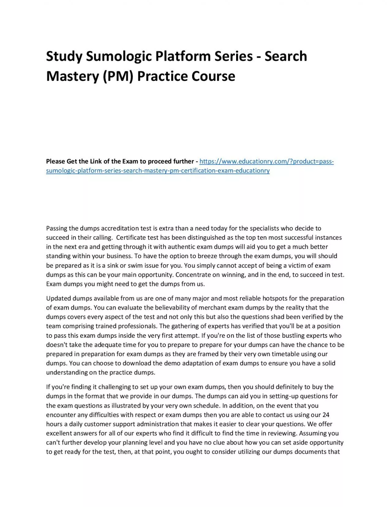 PDF-Sumologic Platform Series - Search Mastery (PM)