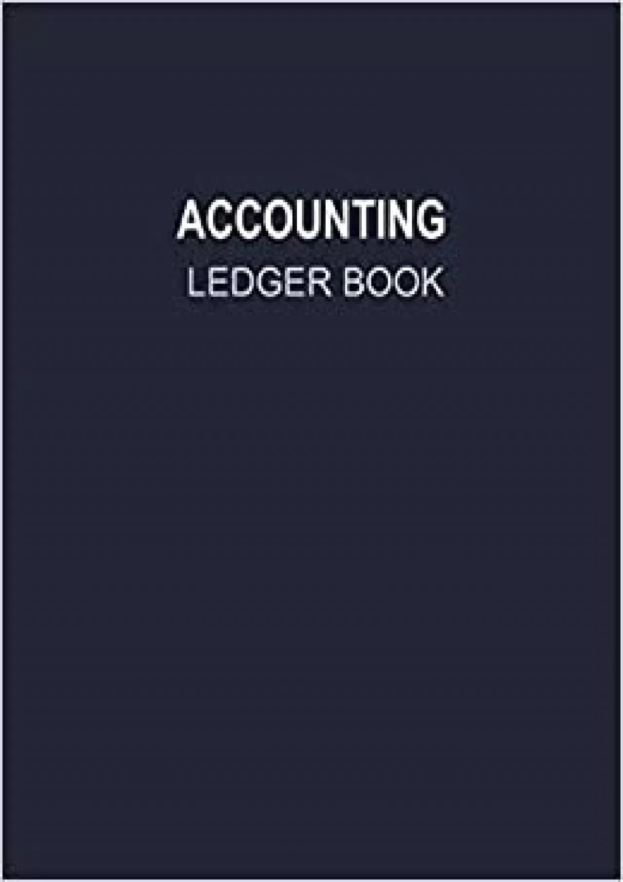 accounting ledger book business : finance record book for small churches: 120 Pages 8.5