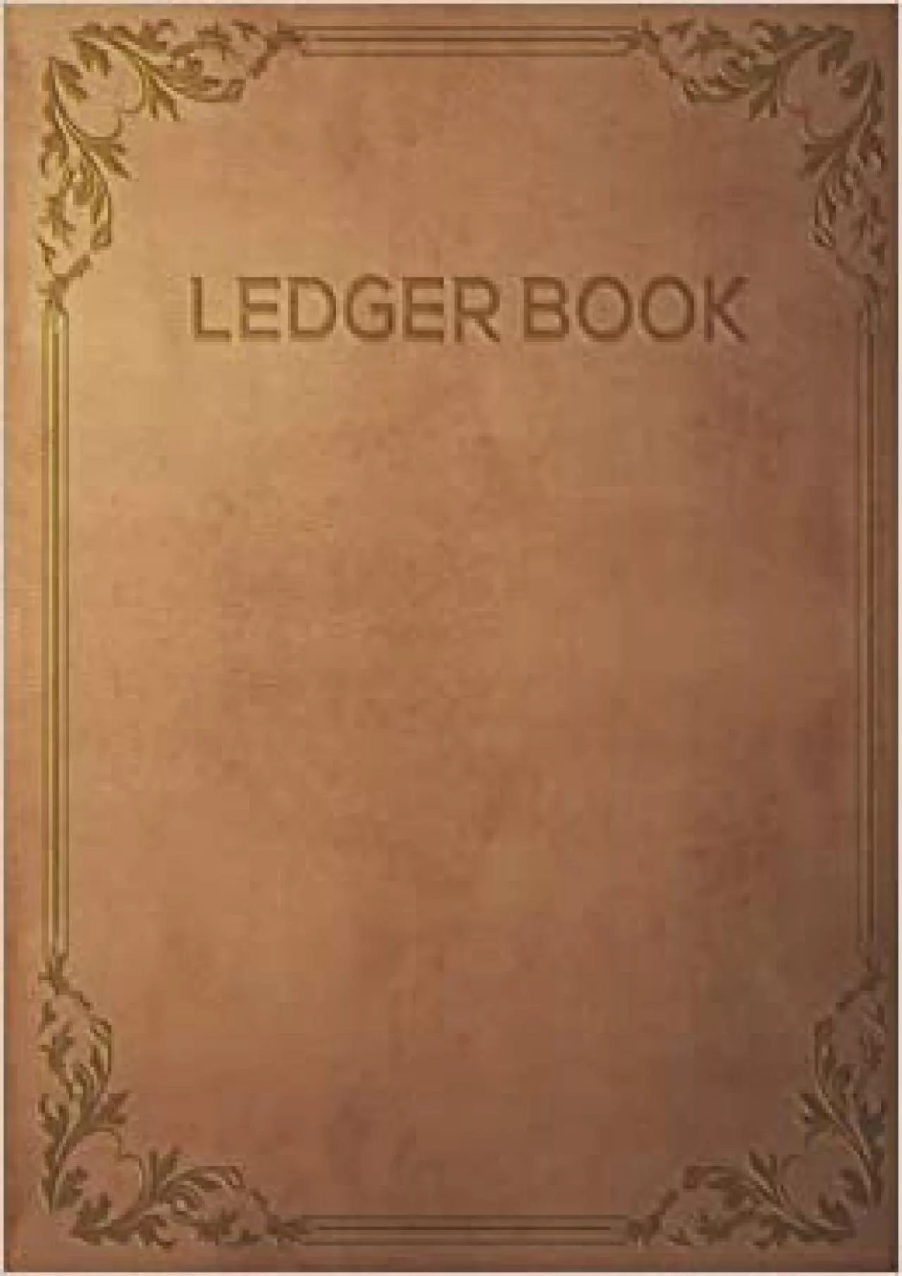 Ledger Book: Income and Expense Log Book For Small Business and Personal Finance (Leather