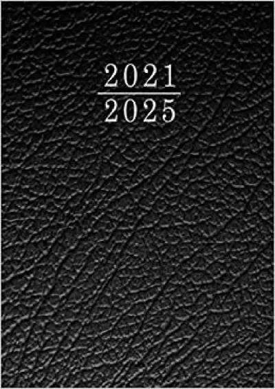 Agenda 2021-2025: 2021-2025 Planificador de Cinco AÃ±os Planificador diario de cinco aÃ±os libreta anotar agenda y diario personal calendario de 60 ... de 5 aÃ±os | DiseÃ±o Negro (Spanish Edition)