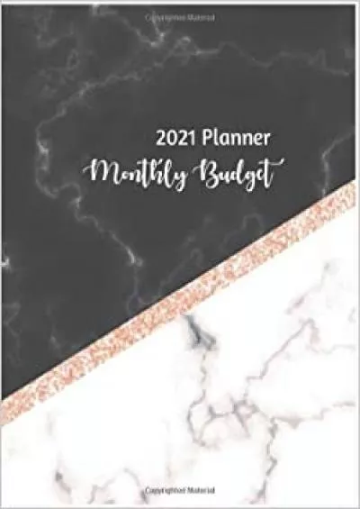 Monthly Budget Planner: 2021 Budgeting Workbook Monthly Bill Planner With Dated : Finance