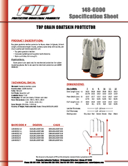 Top grain goatskin leather protector for Novax class 1-4 gloves, 14-in