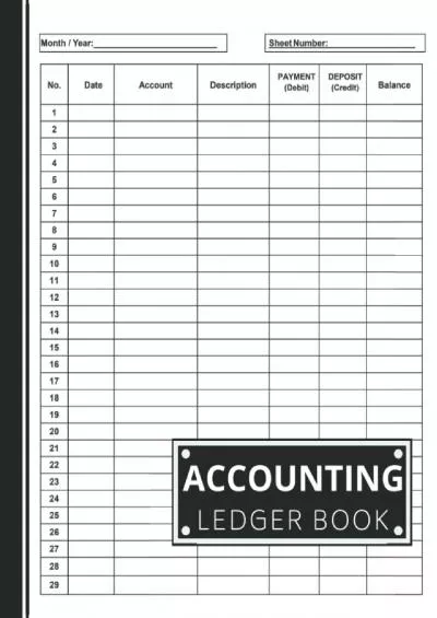 Accounting Ledger Book: Income and Expense Log Book For Small Business and Personal Finance