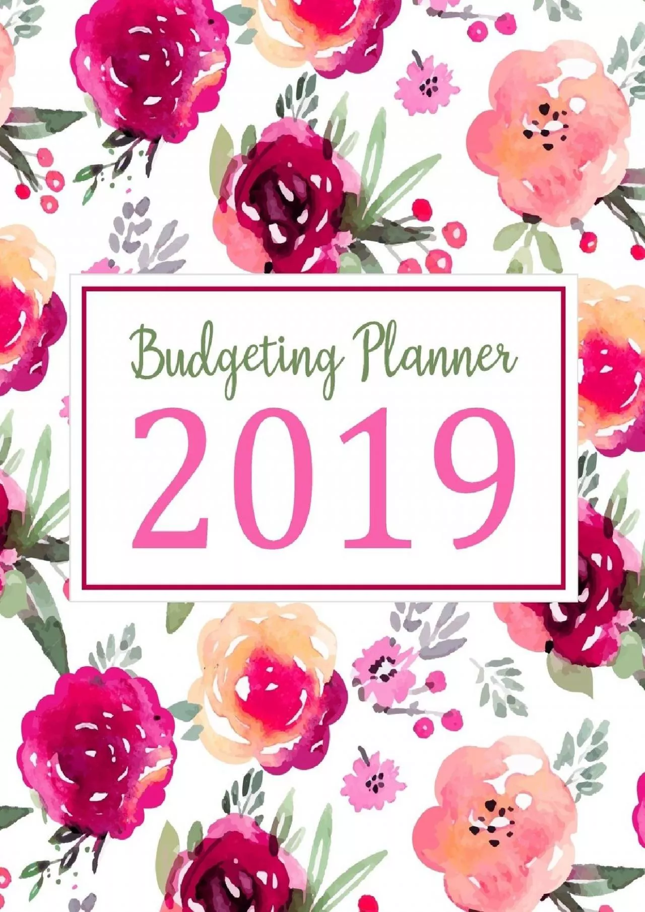 Budgeting Planner 2019: Daily Weekly & Monthly Calendar Expense Tracker Organizer For