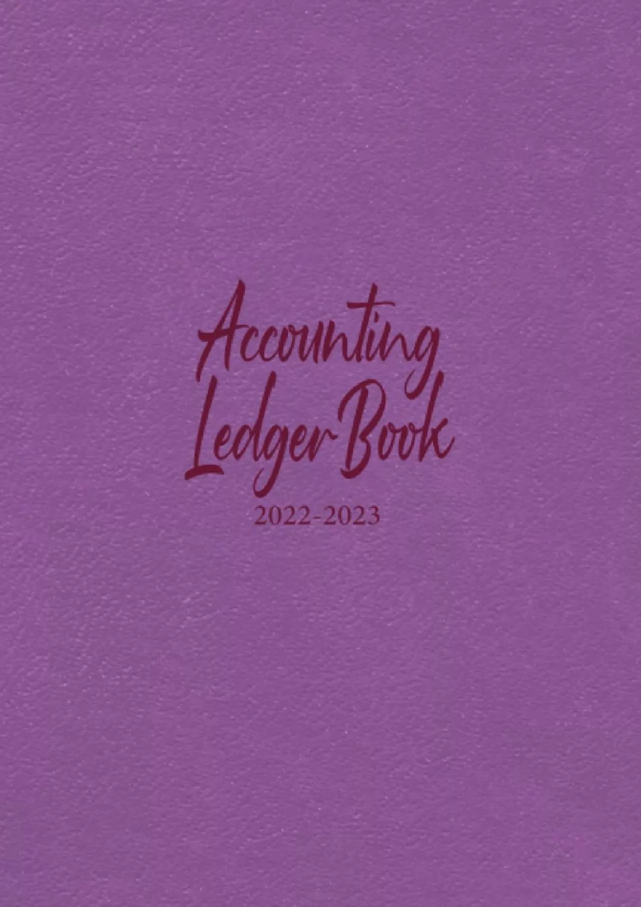 Accounting Ledger Book 2022-2023: Simple Accounting Ledger Book for Bookkeeping and Small