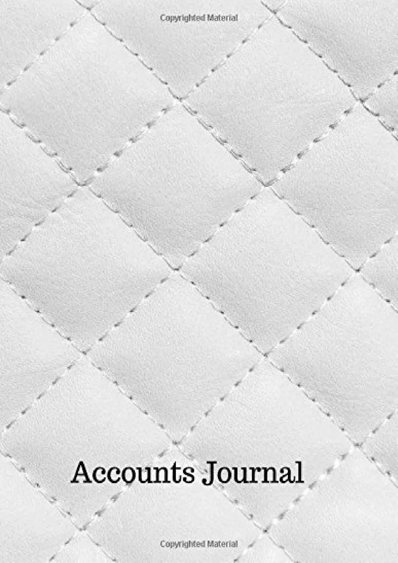 Accounts Journal: Financial Accounting Journal Entries : General . Notebook With Columns