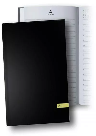 Day Planner 2021 Large: 8.5 x 11 2021 Daily Planner Hardcover 1 Page per Day Jan - Dec 2021 12 Month Dated Planner 2021 Productivity XXL Planner Black