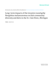 St. Clair River, MichiganI compared fish community composition and die