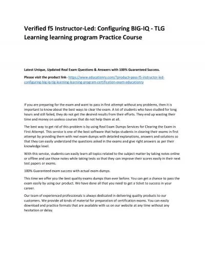 f5 Instructor-Led: Configuring BIG-IQ - TLG Learning learning program