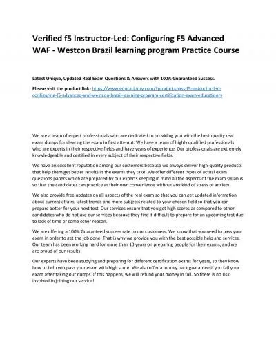 f5 Instructor-Led: Configuring F5 Advanced WAF - Westcon Brazil learning program