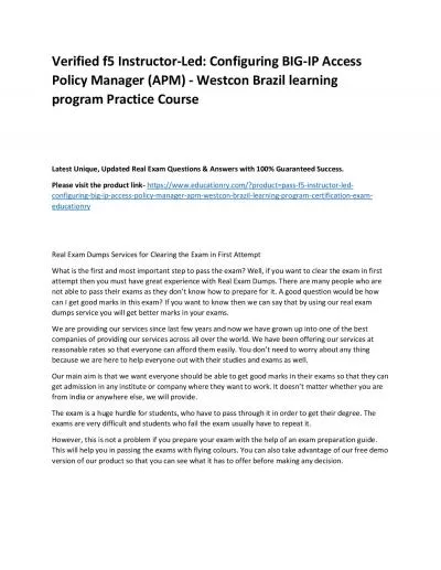 f5 Instructor-Led: Configuring BIG-IP Access Policy Manager (APM) - Westcon Brazil learning