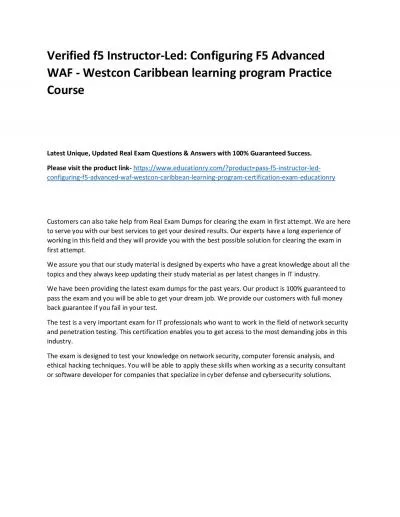 f5 Instructor-Led: Configuring F5 Advanced WAF - Westcon Caribbean learning program