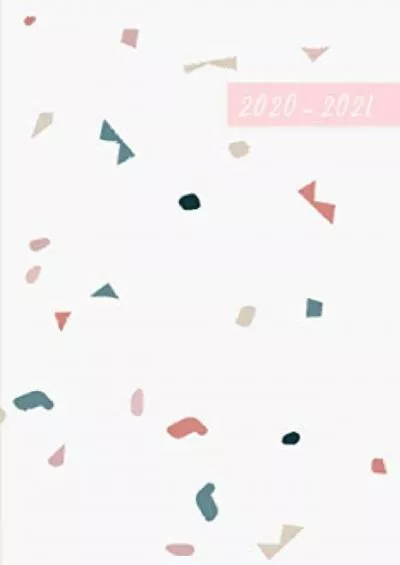 Agenda 2020 2021 A6: Juillet 2020 Ã  DÃ©cembre 2021 - Planificateur semainier simple & graphique - Motif terrazzo - Blanc (Fournitures de bureau 2020/2021) (French Edition)